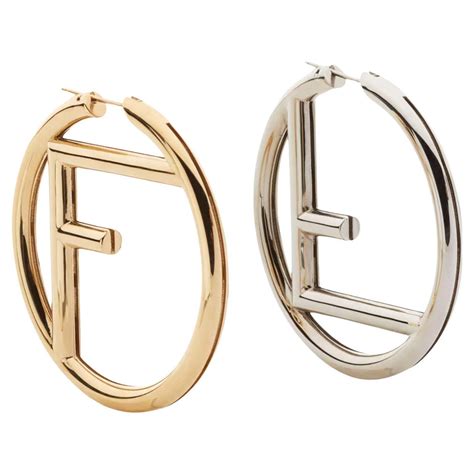 fendi hoop.earrings|fendi bamboo earrings.